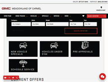 Tablet Screenshot of meadowlandgmc.com